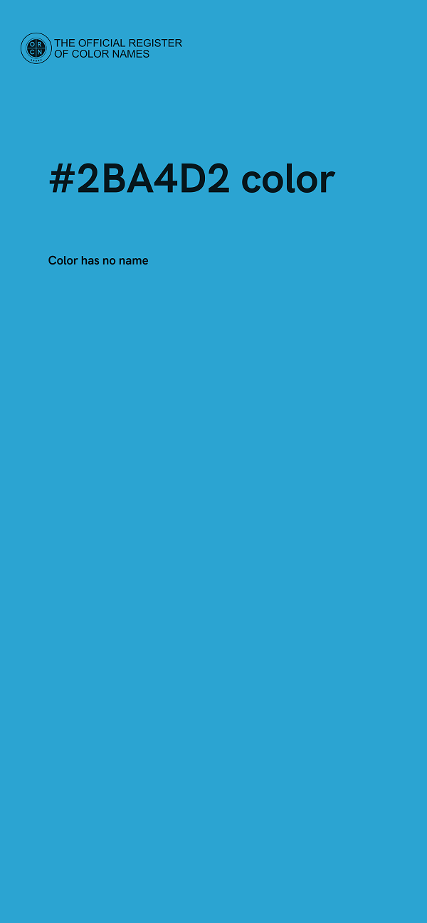 #2BA4D2 color image