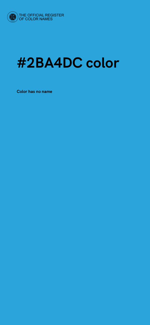 #2BA4DC color image