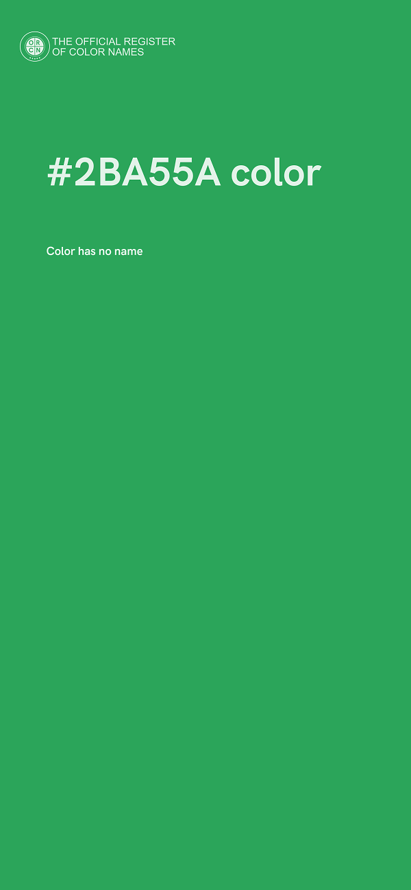 #2BA55A color image