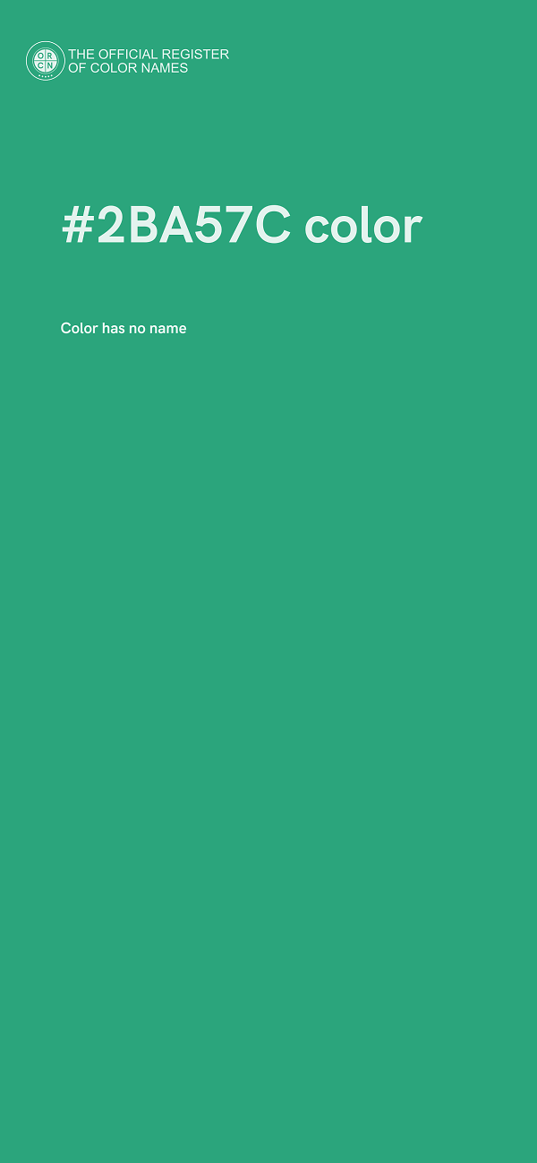 #2BA57C color image