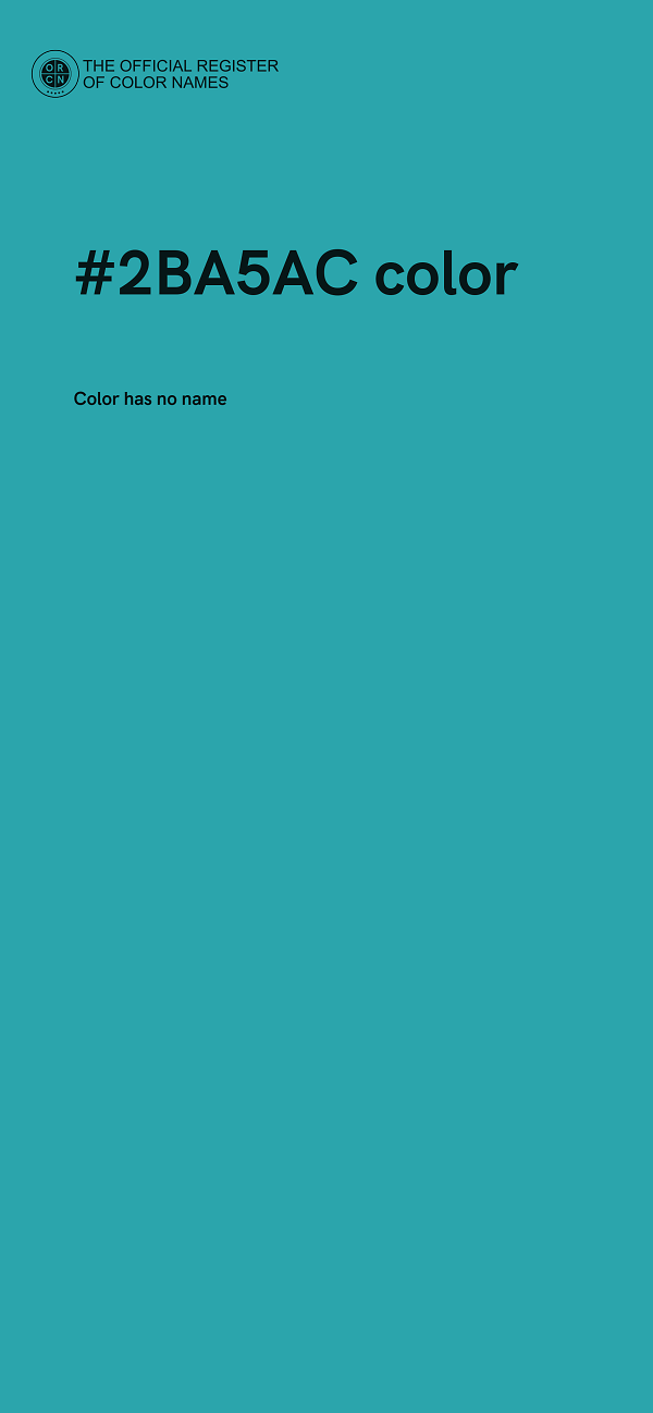 #2BA5AC color image