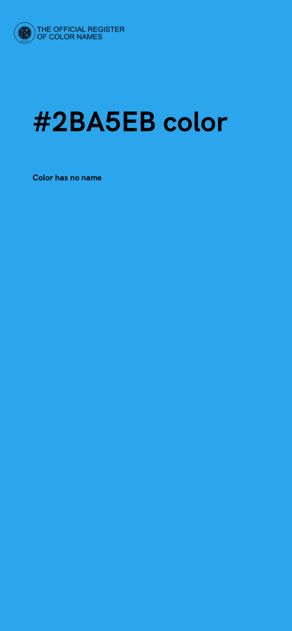 #2BA5EB color image