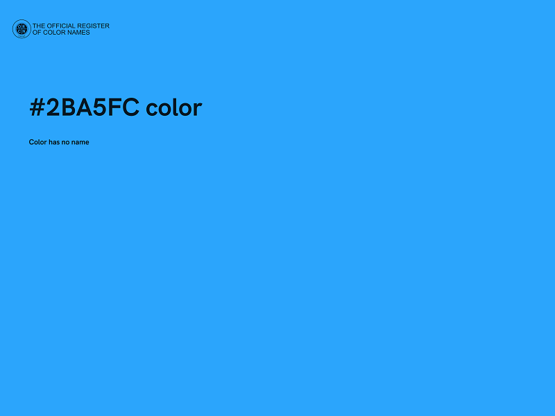 #2BA5FC color image