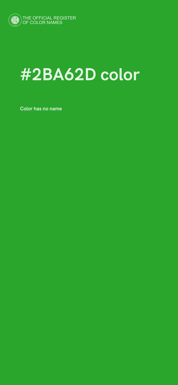 #2BA62D color image