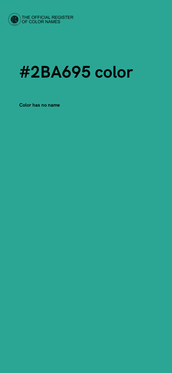 #2BA695 color image