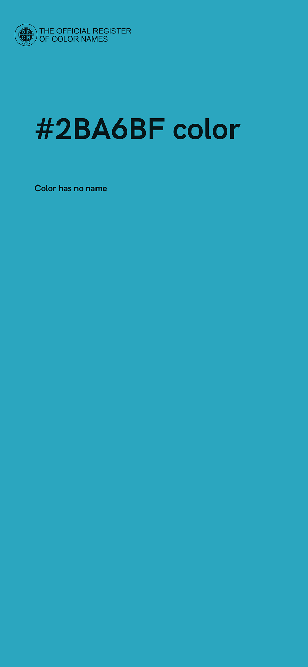 #2BA6BF color image