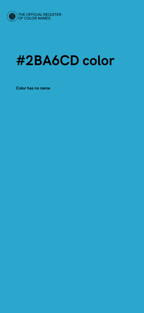 #2BA6CD color image