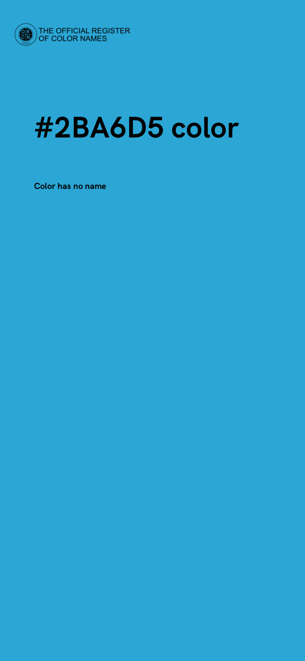 #2BA6D5 color image