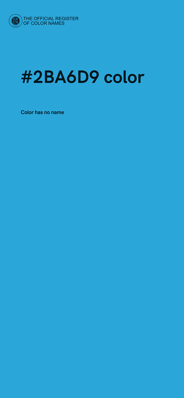#2BA6D9 color image