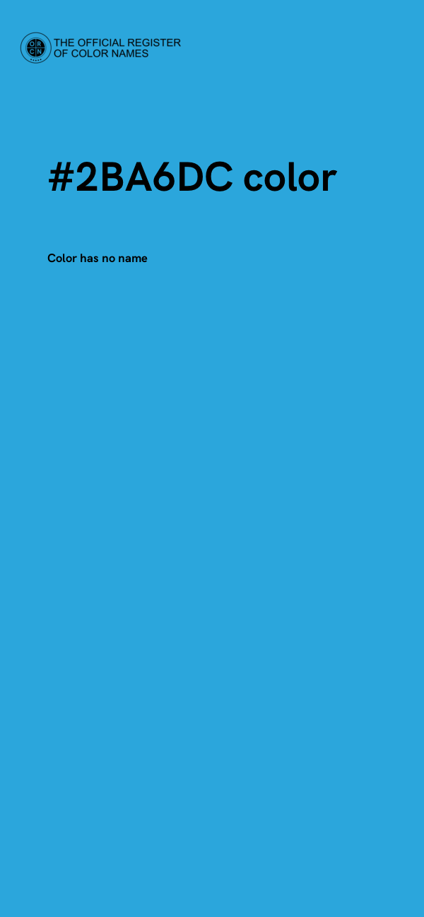 #2BA6DC color image