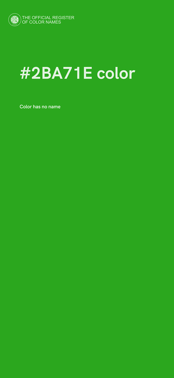 #2BA71E color image