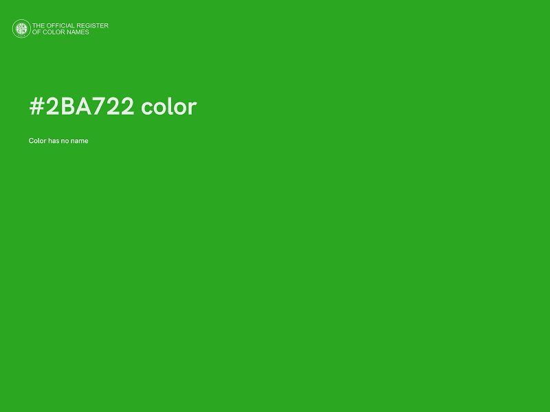 #2BA722 color image