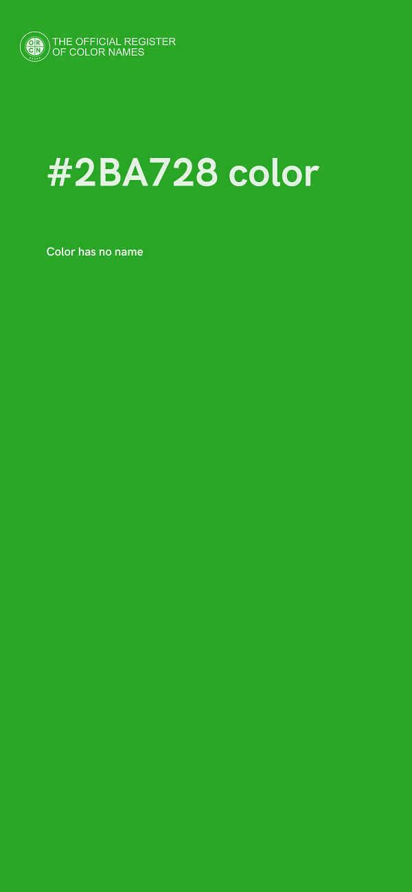 #2BA728 color image