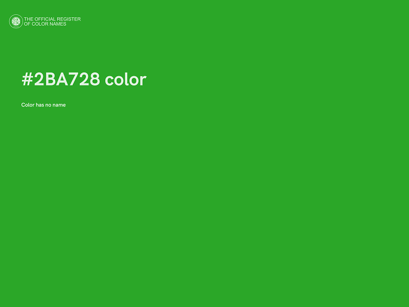 #2BA728 color image
