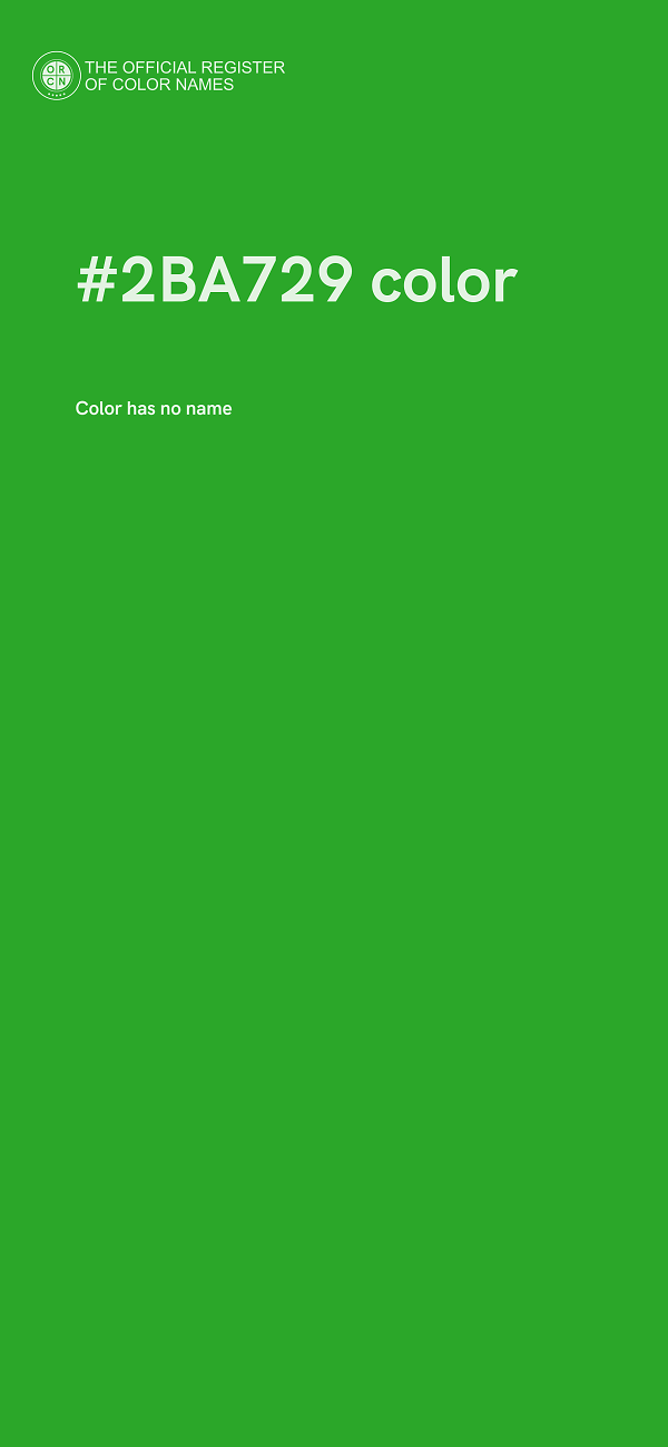 #2BA729 color image