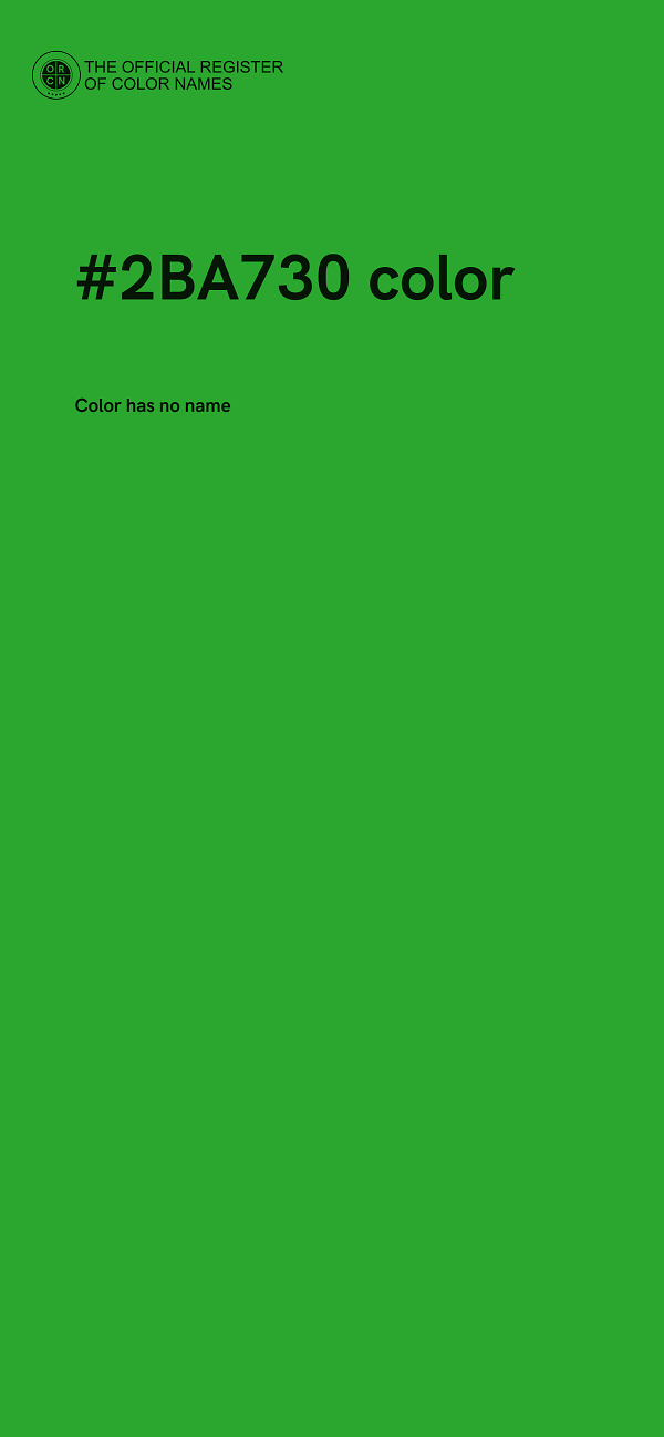 #2BA730 color image