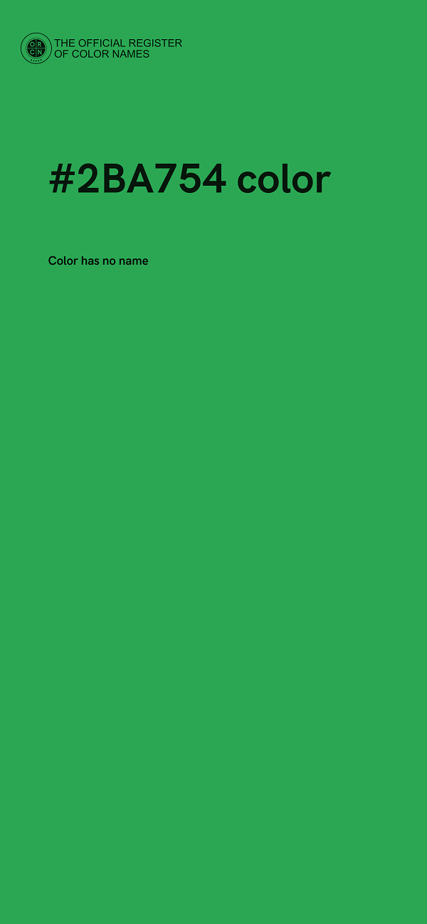 #2BA754 color image