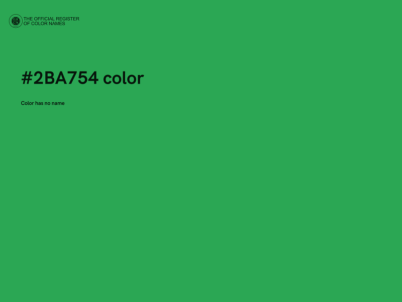 #2BA754 color image