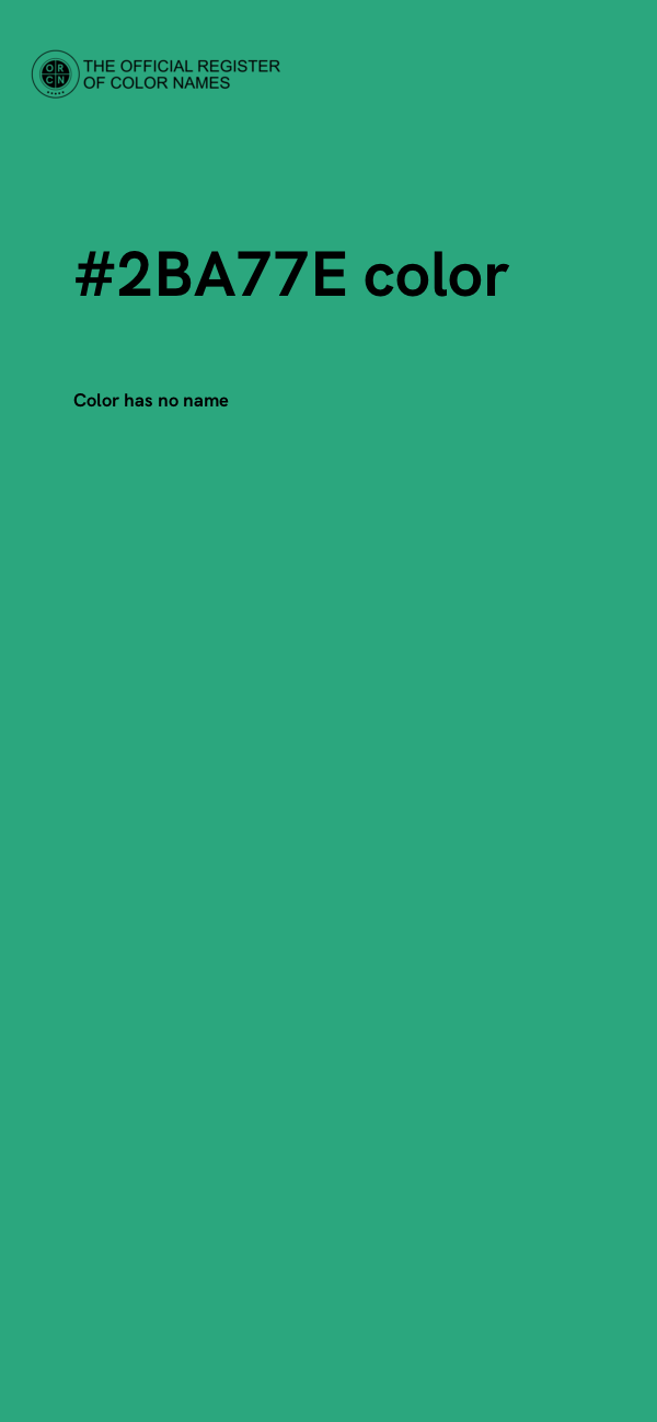 #2BA77E color image