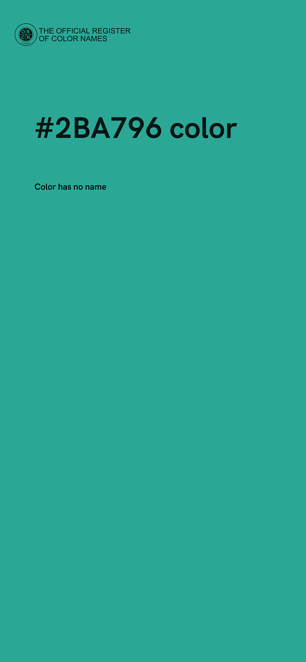 #2BA796 color image