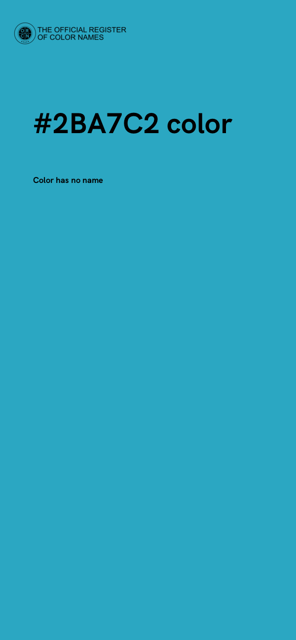 #2BA7C2 color image