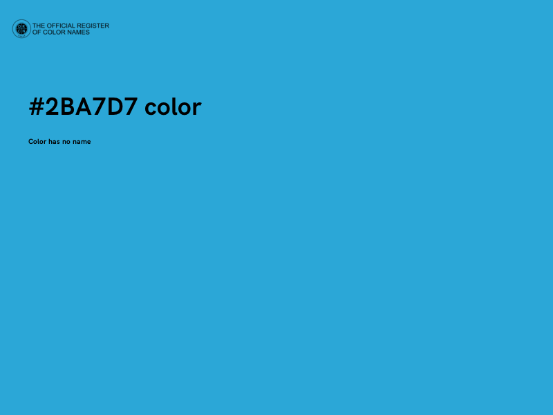 #2BA7D7 color image