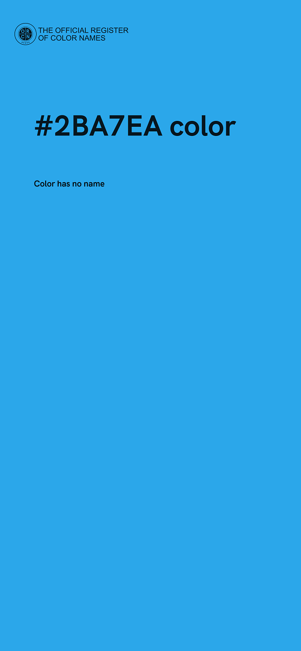 #2BA7EA color image