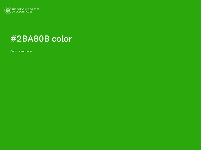 #2BA80B color image