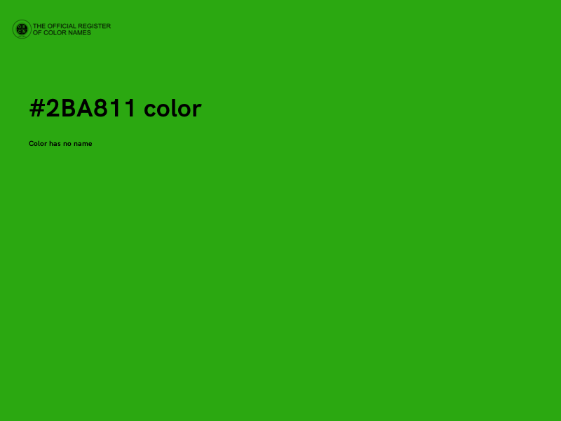 #2BA811 color image