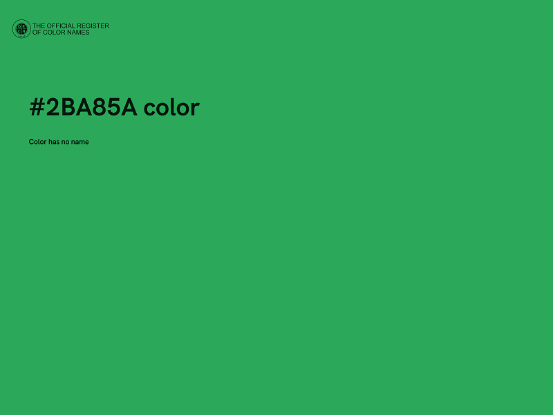 #2BA85A color image