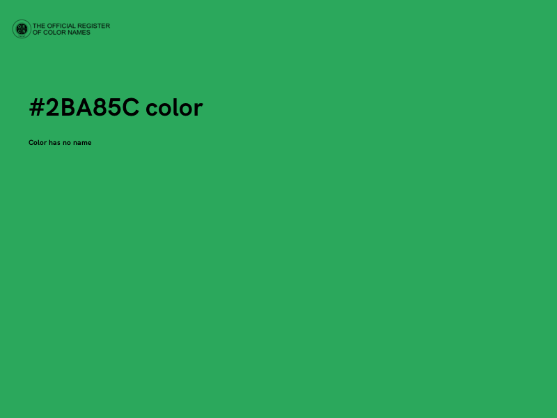 #2BA85C color image