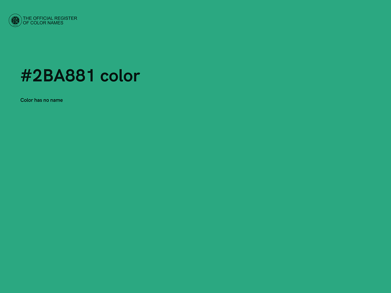 #2BA881 color image