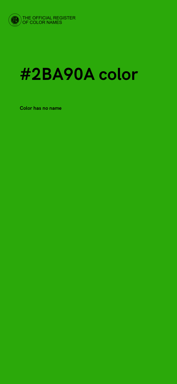 #2BA90A color image