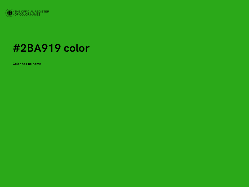 #2BA919 color image