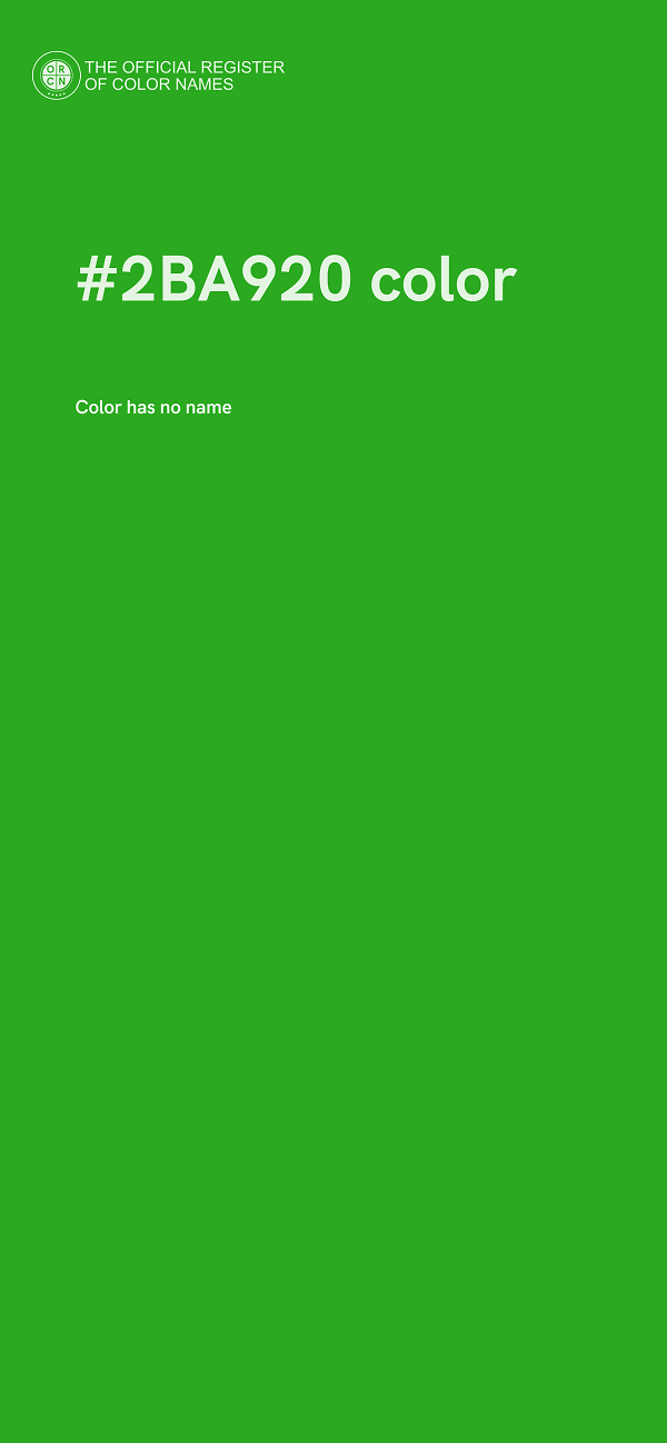 #2BA920 color image
