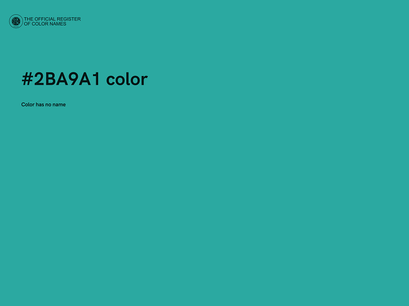 #2BA9A1 color image