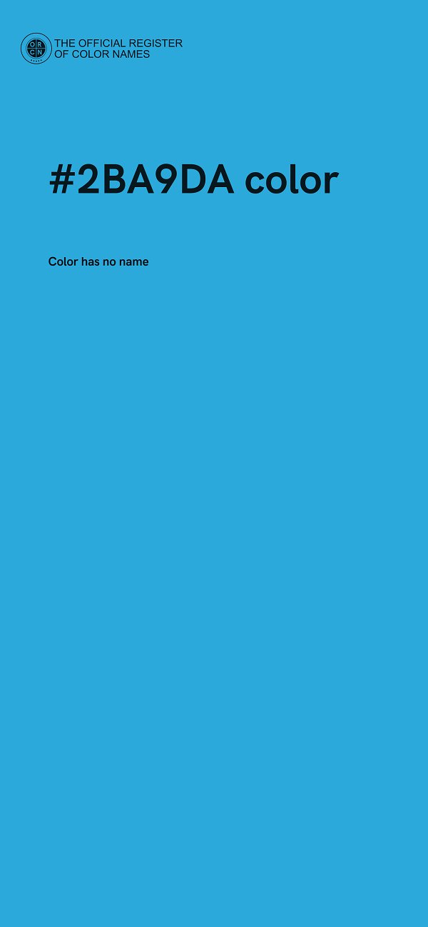 #2BA9DA color image