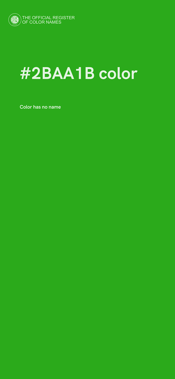 #2BAA1B color image
