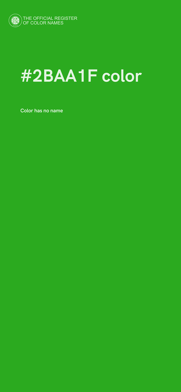 #2BAA1F color image