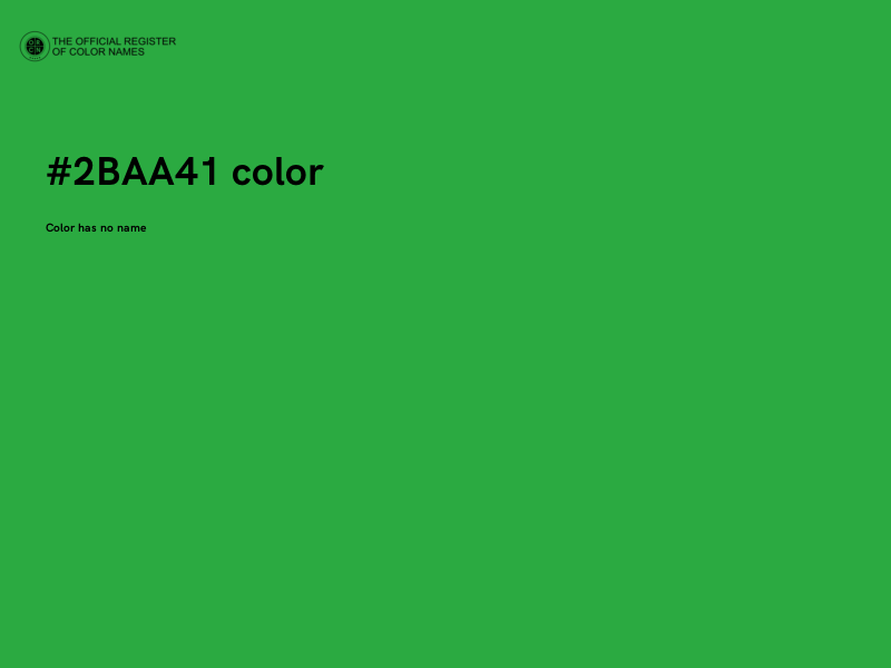 #2BAA41 color image