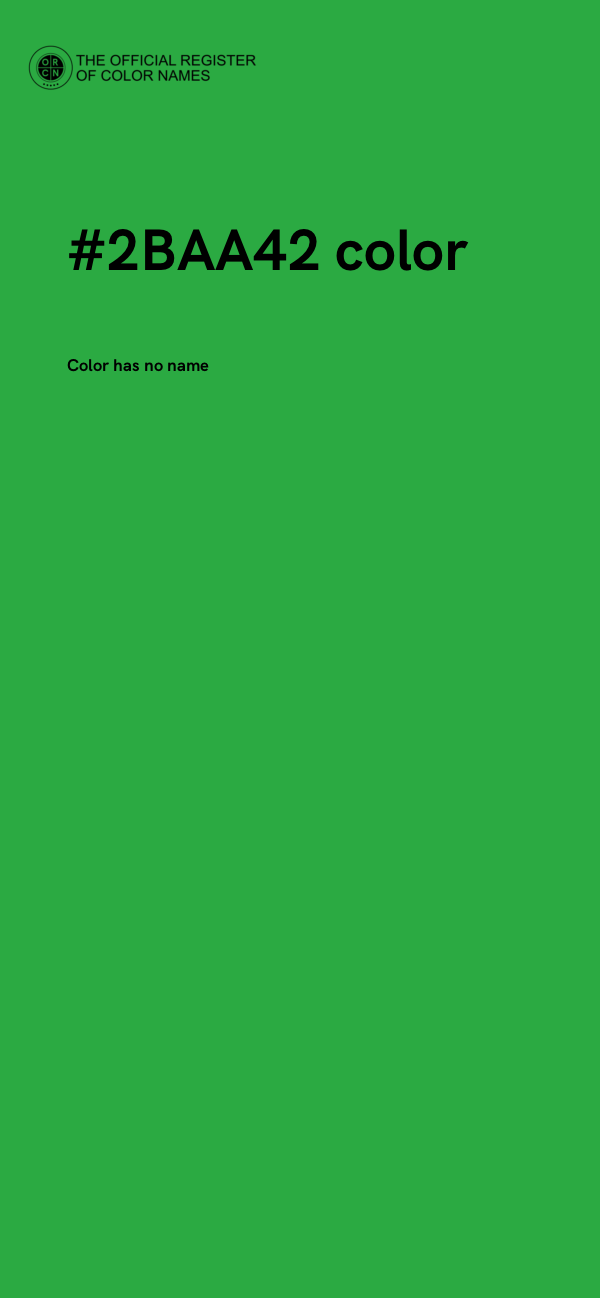 #2BAA42 color image