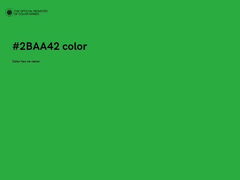 #2BAA42 color image