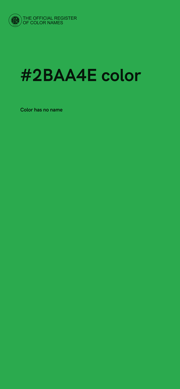 #2BAA4E color image