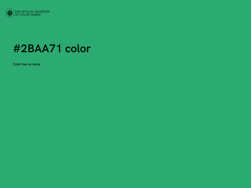 #2BAA71 color image