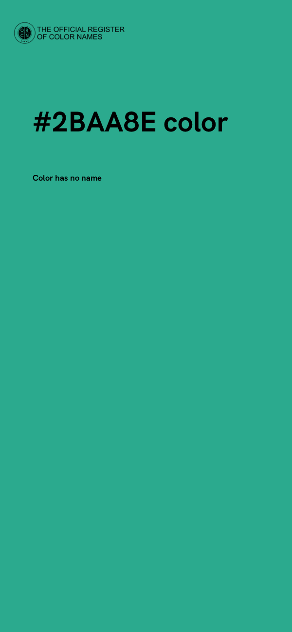 #2BAA8E color image