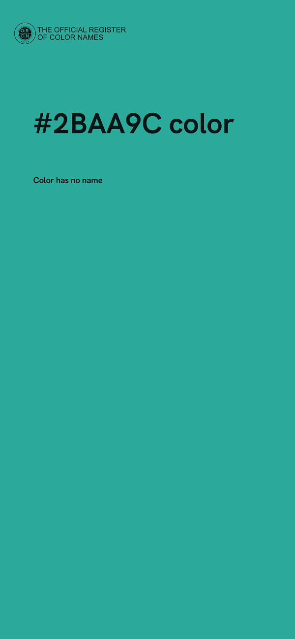 #2BAA9C color image