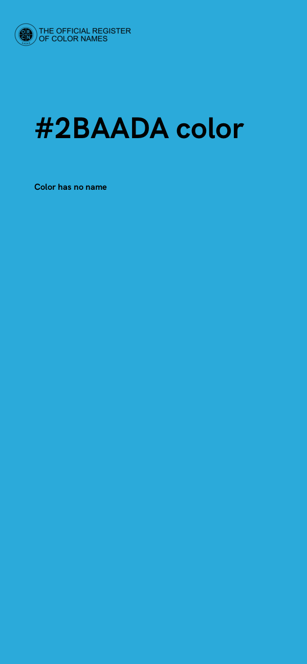 #2BAADA color image