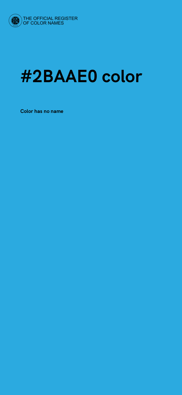 #2BAAE0 color image