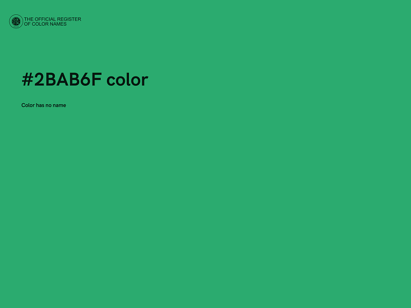 #2BAB6F color image