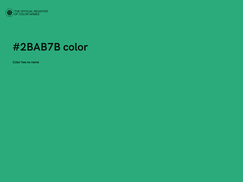 #2BAB7B color image